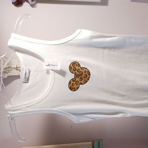 WaltDisneyWorld Leopard Mickey tank top  XL